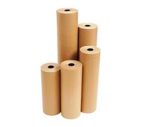 ENE-BOX 70gsm-600mmx100M Kraft Paper Cut Rolls - Heavy-Duty Wrapping & Shipping Solution, Multipurpose Brown Packaging Roll for Commercial, Creative Uses & Craft Enthusiasts