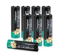 Enegitech AA Lithium Batteries, 1.5V Double A Disposable Battery for Blink Security Camera Doorbell Alarm System Flashlight Remote Control Toy (AA 8 Pack)