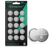 Enegitech CR2032 Lithium Coin Batteries Button 2032 3V Recommended for Use in Key Fobs, Watches, Calculators, Remote Controls, Thermometers, Key Finder GPS Compatible 15-Pack