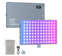 ENEGON 10000mAh RGB LED Video Light - 276 LED Beads with OLED Display, 18.5W Max, CCT 2500-9900K, CRI 96+, 21 Scene Modes - for Photography, YouTube, TikTok and Video Conference