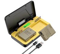 ENEGON EN-EL14 20W Dual Battery Storage Fast Charger Set (2x 1500mAh) Compatible with Nikon D3100, D3200, D3300, D3400, D3500, D5100, D5200, D5300, D5500, D5600;Coolpix p7000, p7100 LCD Display