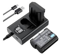 ENEGON EN-EL15C Battery and LCD Dual Charger Kit for Nikon ZF, Z5 Z6,Z6 II/III, Z7 Z8, D7500 D7000, D7100, D7200 D500, D600, D610, D750,D780 D800, D810, D800E, D810A,D850,2-Pack