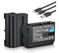ENEGON EN-EL15C Type-C Charging Port Battery(2 * 2100 mAh) for Nikon Z8, ZF, Z5, Z6, Z6 II/III, Z7; D850, D7500, D7100, D750, D7000, D7200, D610, D880, D810, D800, D600 Cameras