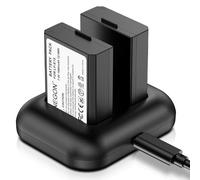 ENEGON LP-E10 Replacement Battery 1680mAh and Rapid Dual Charger for Canon EOS 1100D, 1200D, 1300D, 1500D, 2000D, 3000D, 4000D, Rebel T3, T5, T6, T7, T100, Kiss x50, Kiss x70 camera