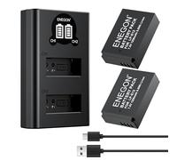 ENEGON LP-E12 Battery(2-Pack) and LCD Charger Kit for Canon EOS M50, EOS 100D, EOS M50 Mark II, EOS M100, EOS M200, EOS M10, EOS M2, EOS M Digital Cameras