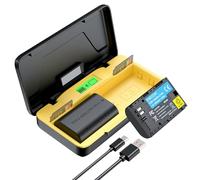 ENEGON LP-E6/LP-E6N Battery 2000mAh & 20W Fast Charger Set for Canon EOS 5D Mark II/III/IV, 5DS, 5DS R, 6D, 7D, 7D Mark II, 60D, 70D, 80D, 90D.Etc, LCD Display