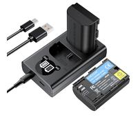 ENEGON LP-E6 Replacement Battery (2-Pack) and Smart LED Dual USB Charger for Canon LP-E6, LP-E6N and Canon EOS 5D Mark II/III, 5DS, 5DS R, 6D, 7D, 7D Mark II, 60D, 70D Cameras and more