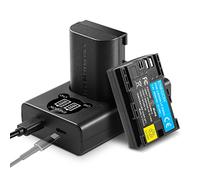 ENEGON LP-E6NH Battery 3000mAh and LCD Charger Set for Canon EOS R, R7, R5, R6,R6 Mark II/III, 5D Mark II/III/IV, 5DS, 5DS R, 6D, 6D Mark II, 7D, 7D Mark II, 90D, 80D Camera.
