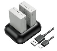 ENEGON Replacement Battery (2-Pack) and Rapid Dual Charger for Canon LP-E8 and Canon EOS Rebel T2i, T3i, T4i, T5i, EOS 550D, 600D, 650D, 700D, Kiss X4, X5, X6, LC-E8E Digital Camera