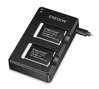 ENEGON NB-13L Lithium Battery Pack(2 Packs) and Dual Charger for Canon PowerShot G5X,G5X Mark II,G7X, G7X Mark II, G7 X Mark III,SX720 HS, SX730 HS, SX740 HS, SX620 HS, G1X Mark III,G9X, G9X Mark II