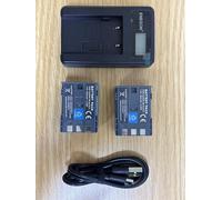 ENEGON NB-2L NB-2LH Battery, 2-Pack 1100mAh Replacement Batteries with Charger and USB-C Cable for Canon EOS 350D, 400D, PowerShot G7, G9, S30, S40, S60, S45, S50, S55, S70, S80, ZR950, ZR960 Cameras