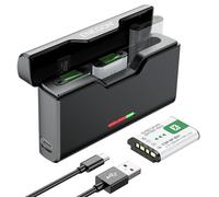 ENEGON NP-BX1 Battery Pack 3 and 3-Channel Charger for Sony NP-BX1/M8, ZV-1, ZV-1 II, Cyber-Shot DSC-HX80, HX90V, HX95, HX99, RX1, RX1R II, RX100 (II/III/IV/VA/VI/VII), FDR-X) 3000, HDR-AS500