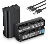 ENEGON NP-F550 Replacement Battery USB C Direct Charge 2900mAh (Twin Pack) for NP-F980 NP-F970 NP-F960 NP-F950 NP-F930 NP-F770 NP-F750 NP-F570 NP-F550