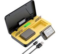 ENEGON NP-FW50 Battery 1800mAh 20W LCD Charger for Sony Alpha ZV-E10, A6000, A6500, A6300, A6400, A5000, A5100, A55, A7, A7II, A7RII, A7SII, A7S, A7S2, A7R, A7R7R; 2, RX10