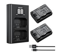 ENEGON NP-FZ100 Battery(2 * 2280mAh) and LCD Charger Set for Sony A7iii, A7iv, A7C, A7C ii, A6700, A6600, ZV-E1, ZV-E10ii, FX3, FX30, A9, Alpha 9, Alpha 9S, A9S, A7R3, A7R4
