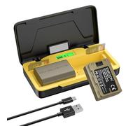 ENEGON NP-FZ100 Battery(2 * 3000 mAh) and Fast Charger Set for Sony A7iii, A7iv, A7C, A6700, A6600, ZV-E1, ZV-E10ii, FX3, FX30, A9, Alpha 9, Alpha 9S, A9S, A7R3, A7R4. 20W,LCD Display