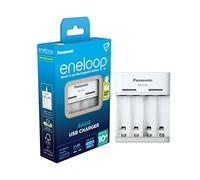 eneloop Basic USB Charger, for 2-4 AA/AAA Rechargeable Batteries, 10h charging time, 6 Safety Features, USB