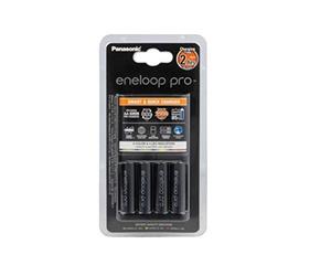 eneloop K-KJ55HCD40U BQ-CC55 Charger with UK 3-Pin Plug and 4 AA x 2500 mAh Rechargeable Batteries