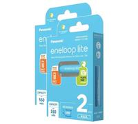 Eneloop Micro Rechargeable Batteries 550mAh AAA Ni-MH DECT Pack of 2