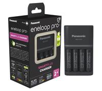 ENELOOP PRO CHARGER SMART QUICK PANASONIC BQ-CC55 + 4 AA BATTERIES 2500mAh NEW
