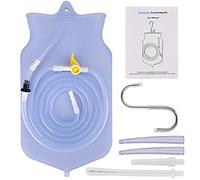 Enema Bag Kit BPA Free, Enema Bag Kit for Colon Cleansing, Non-Toxic Silicone Enema Bag Kit, Home Enema Colonic Irrigation Kit Bag, Reusable Coffee & Water Colon Cleansing/Detox Enemas (2 L)