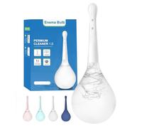 Enema Bulb douches for Men - Anti-Backflow Silicone Douche Bulb with 5 Metal Nozzle Holes,Home Enema Kit for Constipation Relief & Colon Cleanse,Colonic Irrigation Kit,Bulb Syringe for Men & Women