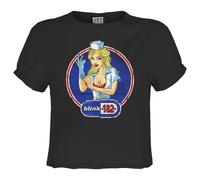 Enema Of The State Blink 182 Crop Top Amplified Charcoal XXL