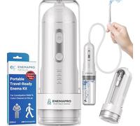 ENEMAPRO-Electric Enema & Douche Kit for Constipation Relief & Colon Cleanse | 200mL USB-C Rechargeable | Soft Silicone Nozzle | Use Standing or Sitting | Travel-Ready for Men, Women & Elderly