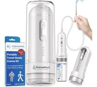 ENEMAPRO2-Electric Enema & Douche Kit for Constipation Relief & Colon Cleanse | 200mL USB-C Rechargeable | Soft Silicone Nozzle | Use Standing or Sitting | Travel-Ready for Men, Women & Elderly