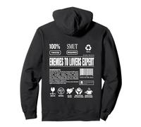 Enemies to Lovers Expert Label Bookish Smutty Book Merch Pullover Hoodie