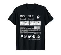 Enemies to Lovers Expert Label Bookish Smutty Book Merch T-Shirt