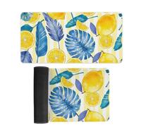 ENEN 3D Fruit Gaming Mouse Pad, Long Computer Keyboard Mouse Mat, Non-Slip Mousepad with Rubber Base, Washable, Desk Pad Laptop for Home Office Work (Sweet and sour lemon,40x75cm)