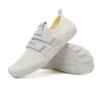 ENEN Barefoot Shoes for Womens Mens, Grounding Water Shoes Size 5-8.5 Beach Swimming Socks Wide Fit Non-Slip Lightweight for Swimming Pool Beach Snorkeling Diving Lake (6.5,0076 White)
