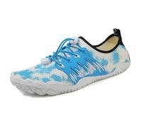 ENEN Barefoot Shoes for Womens Mens, Grounding Water Shoes Size 5-8.5 Beach Swimming Socks Wide Fit Non-Slip Lightweight for Swimming Pool Beach Snorkeling Diving Lake (8.5,A01 Blue)