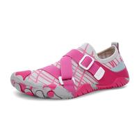 ENEN Barefoot Shoes for Womens Mens, Grounding Water Shoes Size 5-8.5 Beach Swimming Socks Wide Fit Non-Slip Lightweight for Swimming Pool Beach Snorkeling Diving Lake (8.5,A026 Hot Pink)
