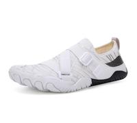 ENEN Barefoot Shoes for Womens Mens, Grounding Water Shoes Size 5-8.5 Beach Swimming Socks Wide Fit Non-Slip Lightweight for Swimming Pool Beach Snorkeling Diving Lake (8,A026 White)