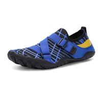 ENEN Barefoot Shoes for Womens Mens, Grounding Water Shoes Size 5-8.5 Beach Swimming Socks Wide Fit Non-Slip Lightweight for Swimming Pool Beach Snorkeling Diving Lake (7,A026 Blue)