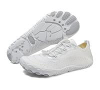 ENEN Breathable Water Shoes, Quick Dry Barefoot Shoes Womens Mens, Swimming Socks with Drainage Hole, Anti-Slip Water Socks for Surf Diving Garden Walk Reef Seaside Sports 3.5-11UK (White,3.5)