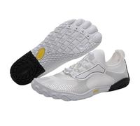 ENEN Couple Water Shoes, Quick Dry Barefoot Shoes Womens Mens, Swimming Socks with Drainage Hole, Anti-Slip Breathable Water Socks for Surf Diving Garden Walk Reef Seaside Sports (White,11)