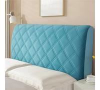 ENEN Headboard Cover Elastic Dustproof All-inclusive Bed Headboard Cover Modern Stretch Universal Bed Head Cover Slipcover Protector For Bedroom Decor (Length 120cm,Sea blue)