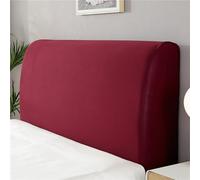 ENEN Headboard Cover Stretch Solid Colour Bed Headboard Cover All-inclusive Headboard Dustproof Protector Cover, Single Double King Size Headboard Covers for Bedroom Decor (220cm,Burgundy)