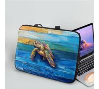 ENEN Laptop Bag 10-17 Inch Laptop Case Laptop Sleeve With Zippered 3D sea turtle Laptop Bags for Women Men, Laptop Handbags for Business, Office, School (15 inch,Blue)