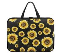 ENEN Laptop Bag 15 Inch, Waterproof Laptop Case 3D Flower Laptop Sleeve, Laptop Bags for Women Men Laptop Handbags for Business, Office, School (12’’,Sunflower 2)