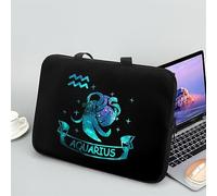 ENEN Laptop Bag 3D Constellation Printed Laptop Sleeve Case with Handle Zipper for Women Men, Water-resistant Neoprene Notebook Computer Bag for Business, Office, School (Aquarius,15 inch)