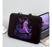ENEN Laptop Bag 3D Constellation Printed Laptop Sleeve Case with Handle Zipper for Women Men, Water-resistant Neoprene Notebook Computer Bag for Business, Office, School (Capricorn,10 inch)