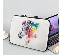 ENEN Laptop Bag, Zebra print 10-17 Inch Laptop Case Laptop Sleeve With Zippered Laptop Bags for Women Men, Laptop Handbags for Business, Office, School (15 inch,Style 1)