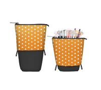 ENEN Large Capacity Pencil Case, Aesthetics Canvas Pencil Pouch Stationery Organiser for School Kids, Teens & Office, Big School Supplies Aesthetic Pencil Bag (Geometry4,10x22cm)