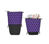 ENEN Large Capacity Pencil Case, Aesthetics Canvas Pencil Pouch Stationery Organiser for School Kids, Teens & Office, Big School Supplies Aesthetic Pencil Bag (Geometry6,10x22cm)
