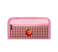 ENEN Large Capacity Pencil Case, Aesthetics Canvas Pencil Pouch Stationery Organiser for School Kids, Teens & Office, Big School Supplies Aesthetic Pencil Bag (Fruit Print 8,22x5x11cm)