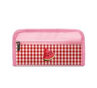 ENEN Large Capacity Pencil Case, Aesthetics Canvas Pencil Pouch Stationery Organiser for School Kids, Teens & Office, Big School Supplies Aesthetic Pencil Bag (Fruit Print 5,22x5x11cm)